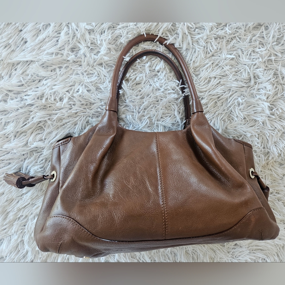 ☆ SOLD ☆ Kate Spade NY Berkshire Road Stevie Stratford Satchel Brown Leather - Picture 3 of 16
